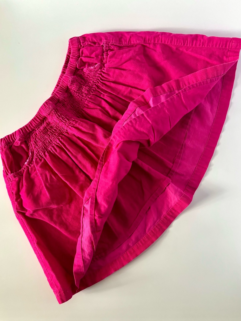 Mini Boden Bright Pink Lined Corduroy Skirt | 4–5Y | Like New - Picture 2 of 7